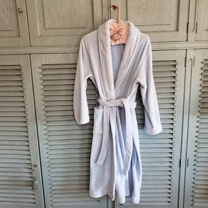 💙Adonna women's wrap long robe, size M, light blue, gently worn💙